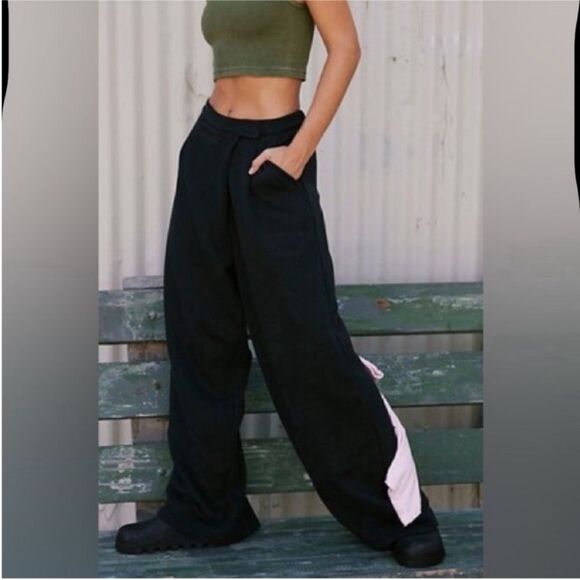 Free People Movement Black Uphill Wide-Leg Pants - M - NWT - Picture 2 of 8